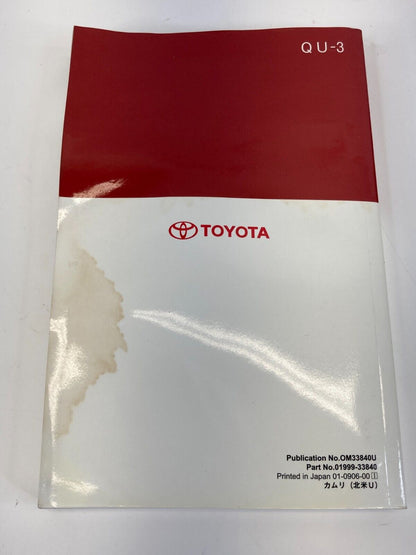 2010 Toyota Camry Owners Manual Consumer Info Warranty Book w/ Case OEM