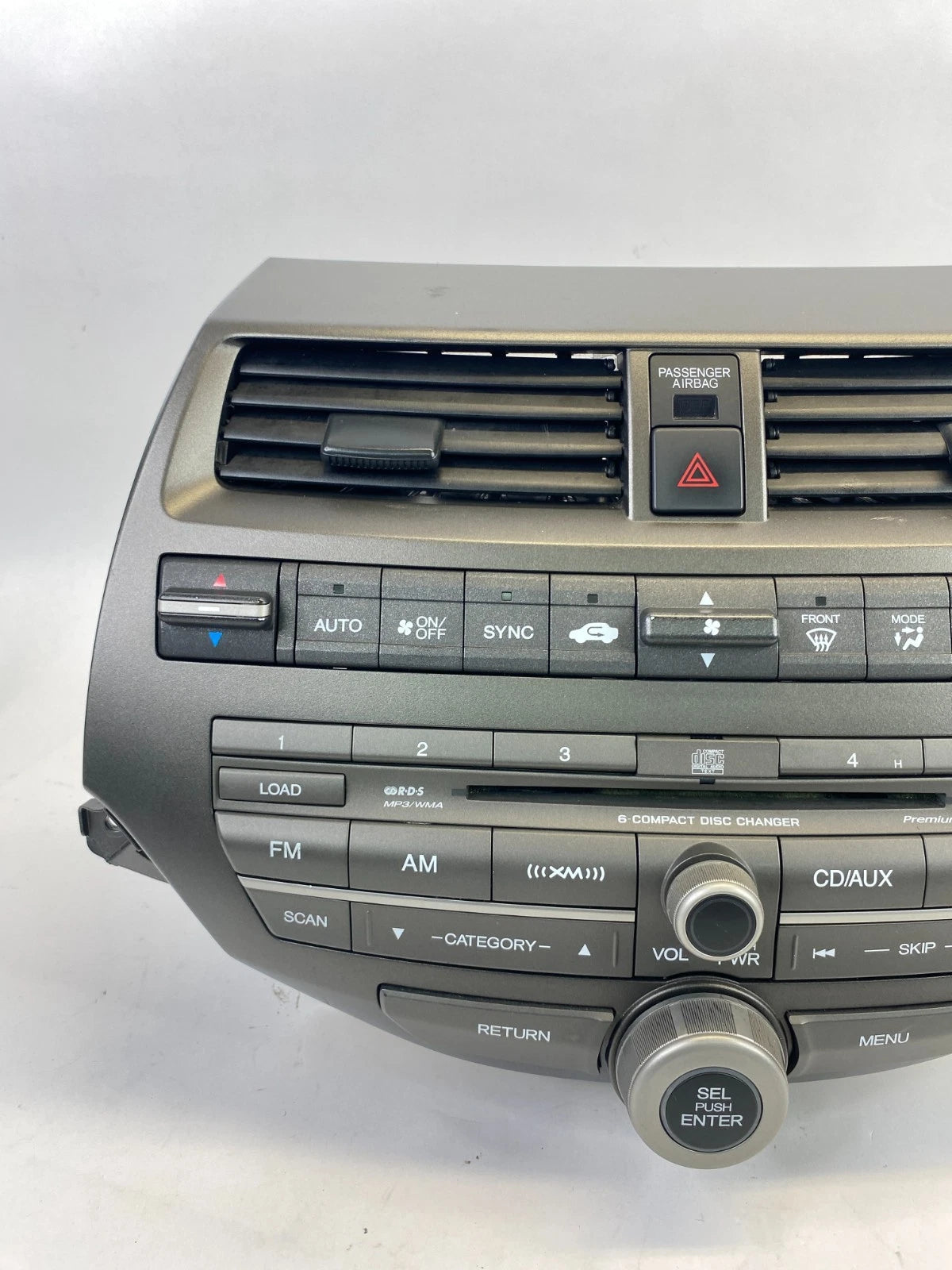 2008-2012 HONDA ACCORD AM/FM RADIO RECEIVER MP3 DISC PLAYER W/ CLIMATE CONTROL