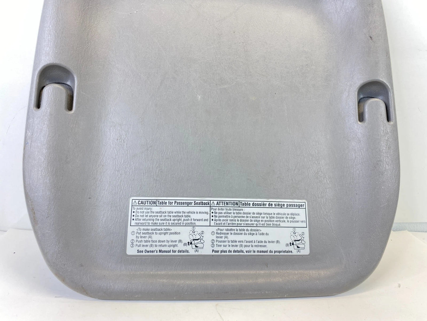 04-10 TOYOTA SIENNA FRONT RIGHT PASSENGER SIDE SEAT BACK COVER PANEL TRIM OEM