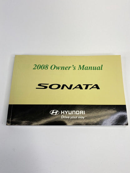 2008 Hyundai Sonata Owner's Guide Users Manual Warranty Information w/ Case OEM