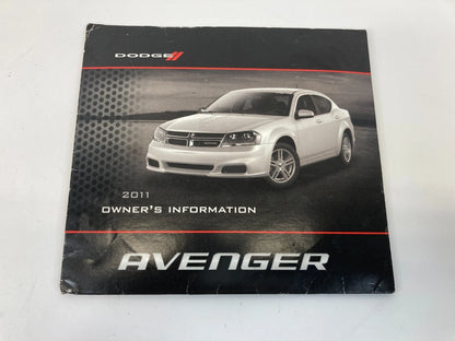 2011 11 DODGE AVENGER SEDAN OWNER'S MANUAL INFORMATION GUIDE BOOK OEM