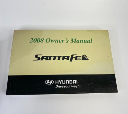 2008 Hyundai Santa Fe Owners Owner's Guide Manual Book Information Set W/ Case