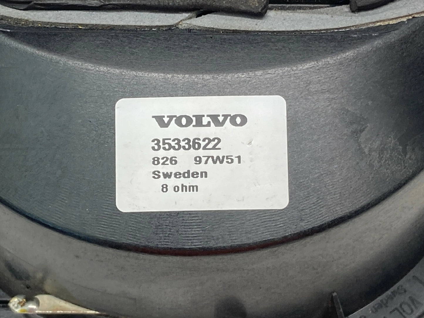 1998-2000 VOLVO V70 REAR LEFT SIDE DOOR LOUDSPEAKER SPEAKER AUDIO 3533622 OEM