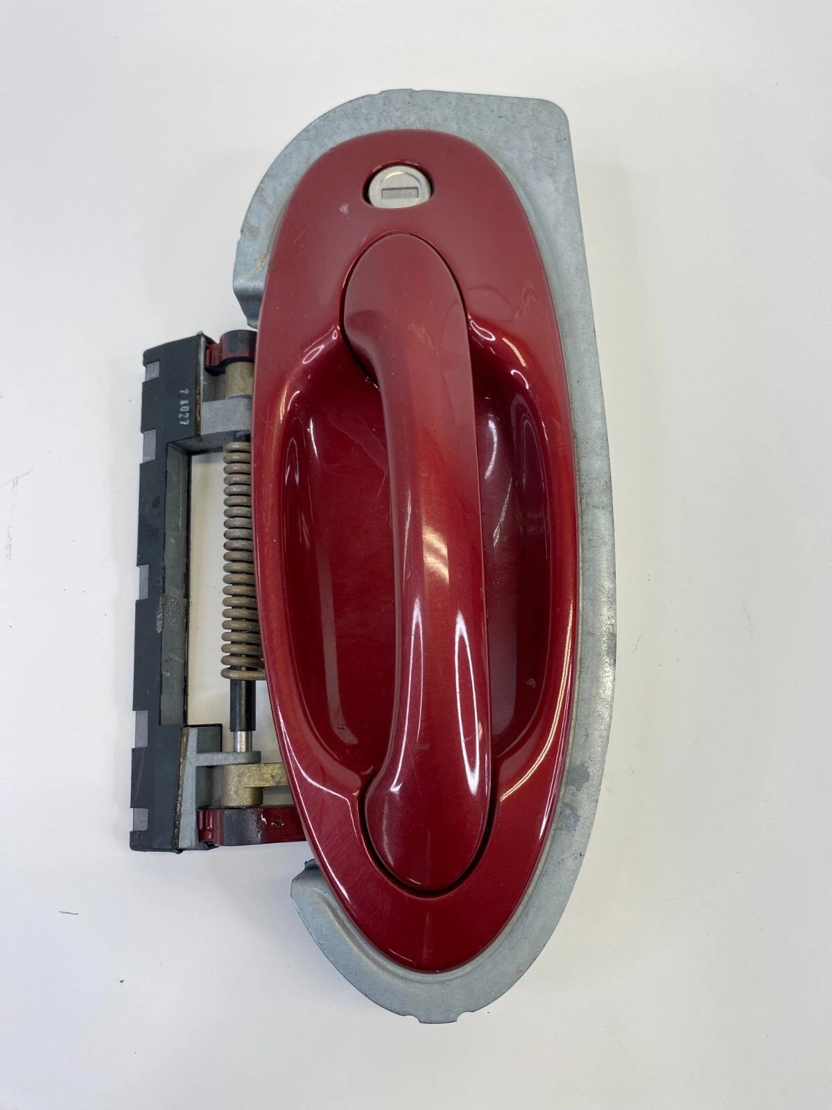 03-07 Saab 9-3 Front Left Exterior Door Handle Assy 294 Chili Red 12791304 OEM