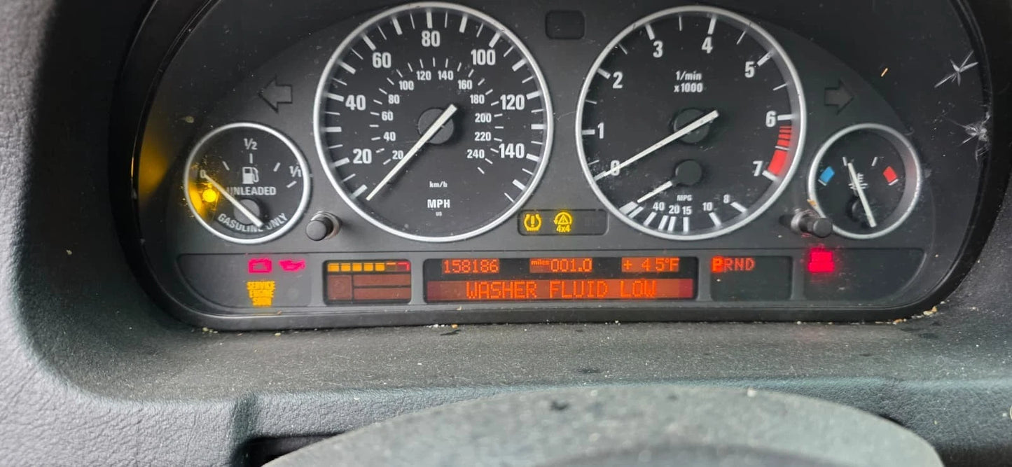 04 05 06 BMW X5 4.4l INSTRUMENT CLUSTER SPEEDOMETER 158K MILES 62116979581 OEM