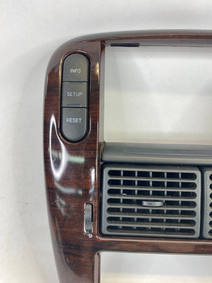 2002-2005 FORD EXPLORER DASH RADIO CLIMATE BEZEL COVER TRIM W/ SWITCHES AIR VENT