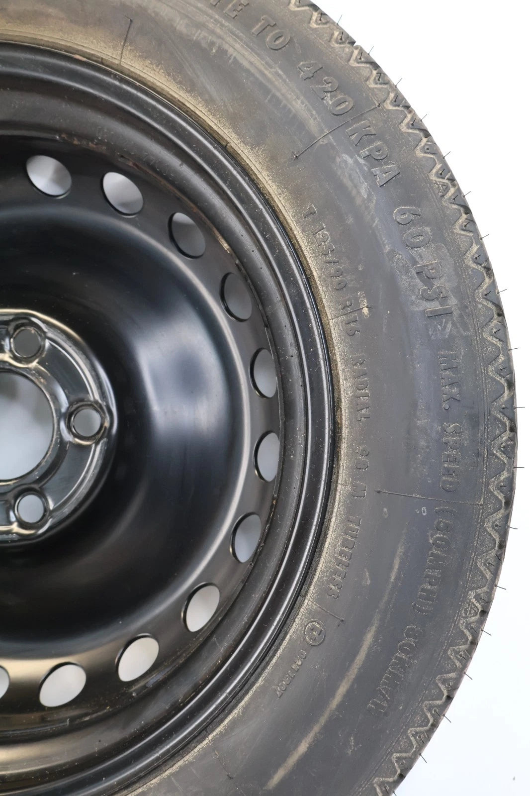 01-05 MERCEDES-BENZ C240 SPARE TIRE RIM WHEEL COMPACT DONUT 125/90/R16 98M OEM