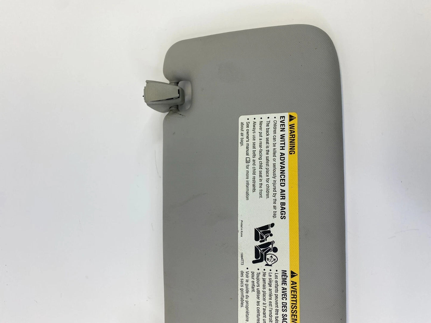 14 15 CHEVROLET SPARK FRONT RIGHT PASSENGER SIDE SUNVISOR SUN VISOR SHADE OEM