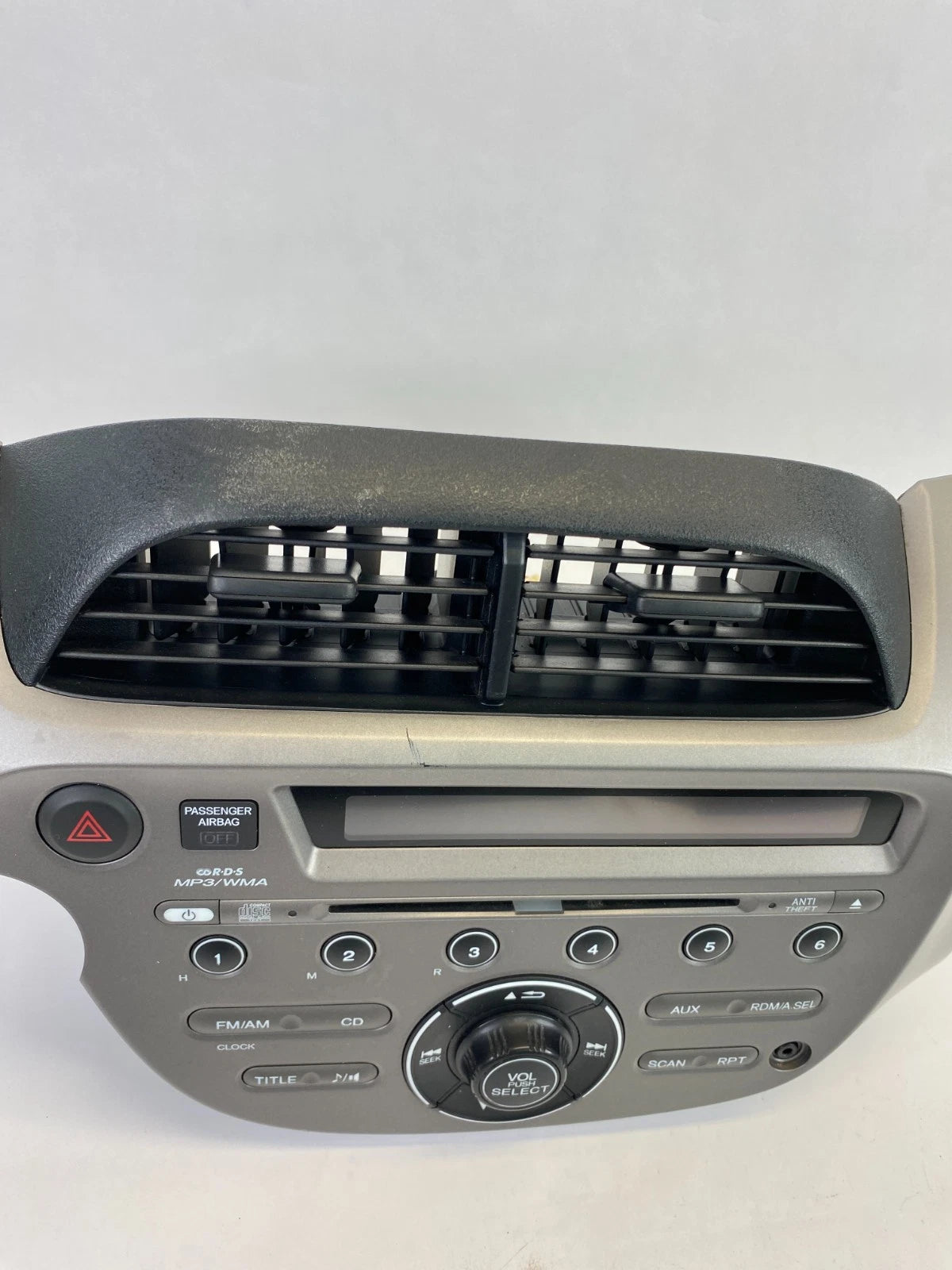 09-13 HONDA FIT AM FM RADIO STEREO DASH BEZEL PANEL ASSEMBLY 39100-TK6-A013 OEM