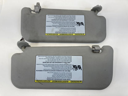 2009-2013 TOYOTA COROLLA LEFT & RIGHT SIDE SUNVISOR SHADE PAIR SET W/ MIRROR OEM