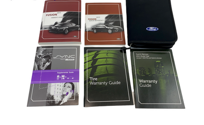 2011 11 Ford Fusion Sedan Owner's Manual Warranty Guide Book w/ Case OEM