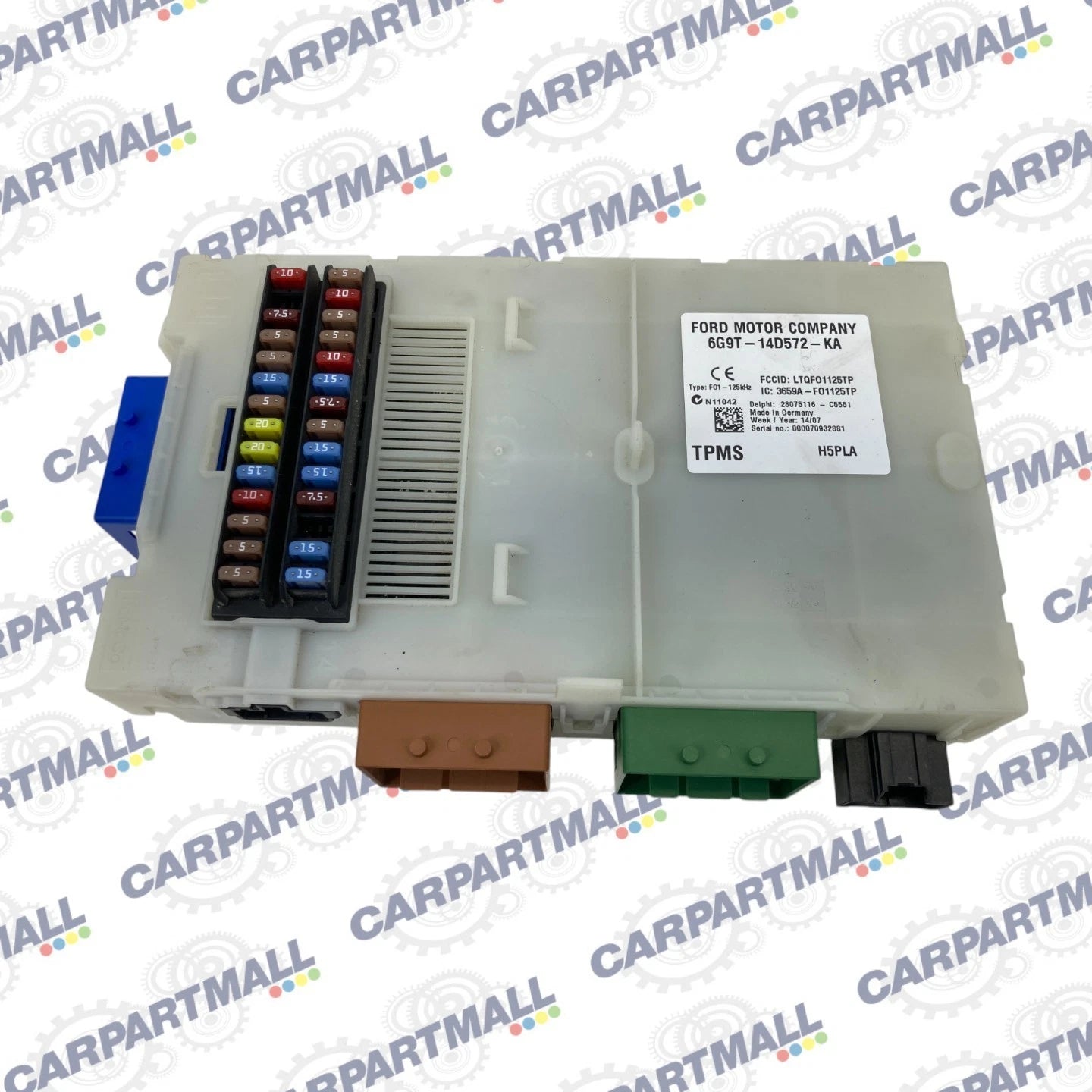 2008-2012 LAND ROVER LR2 INTERIOR CABIN FUSE RELAY JUNCTION BOX 6G9T-14D572 OEM