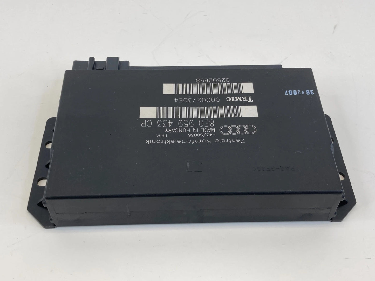 2005-2008 AUDI A4 QUATTRO COMFORT CONTROL MODULE CCM 8E0-959-433-CP OEM