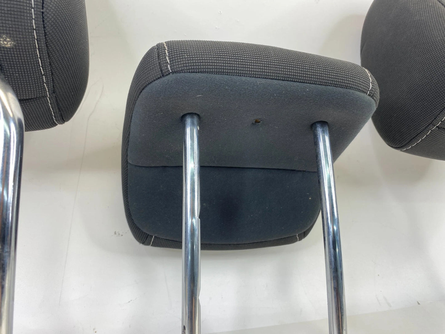 12-14 FORD FOCUS SEDAN REAR SEAT HEADREST SET LEFT RIGHT MIDDLE 3PC BLACK OEM