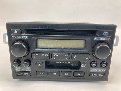 2002 02 Honda Accord AM FM Radio Receiver Player CD Cassette 39101-S84-A510 OEM