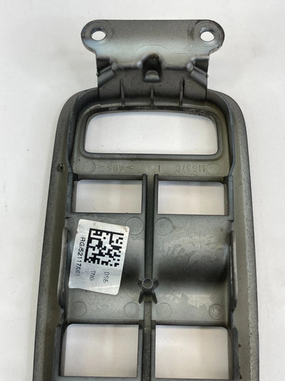 2009-2011 JAGUAR XF FRONT LEFT MASTER WINDOW SWITCH BEZEL TRIM COVER SILVER OEM