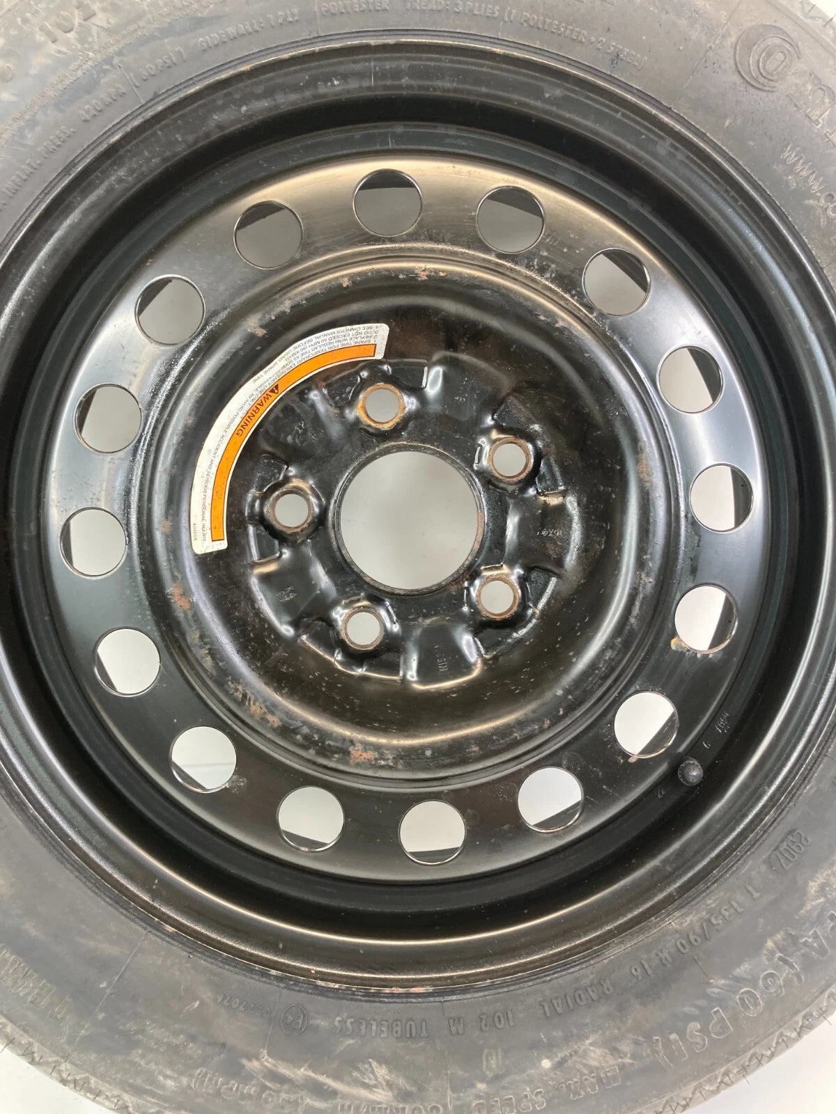 2007-2012 NISSAN ALTIMA SEDAN SPARE TIRE WHEEL RIM COMPACT DONUT T135/90R16 16"