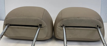 2013-2016 NISSAN PATHFINDER FRONT SEAT HEADREST PAIR SET LH RH TAN OEM FACTORY