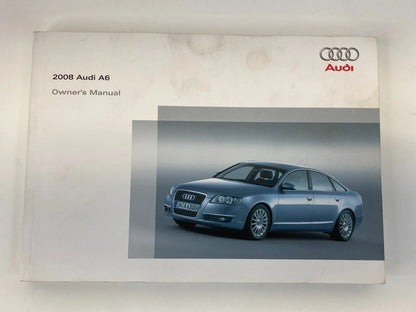 2008 AUDI A6 OWNERS MANUAL QUICK REFERENCE GUIDE BOOK SET W/ CASE OEM