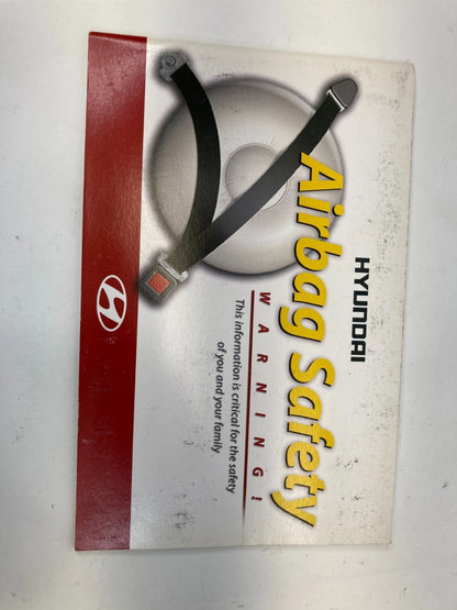 2011 HYUNDAI SONATA OWNER'S MANUAL GUIDE HANDBOOK WARRANTY INFO SET W/ CASE OEM