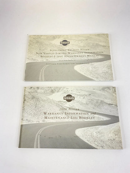 2000 00 NISSAN ALTIMA GXE OWNERS MANUAL WARRANTY INFORMATION BOOKLET SET W/ CASE