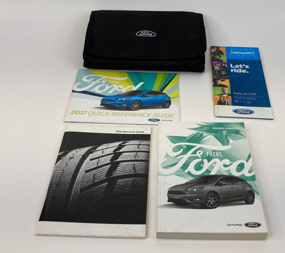 2017 Ford Focus Owners Manual Reference Guide Warranty Information w/ Case Set