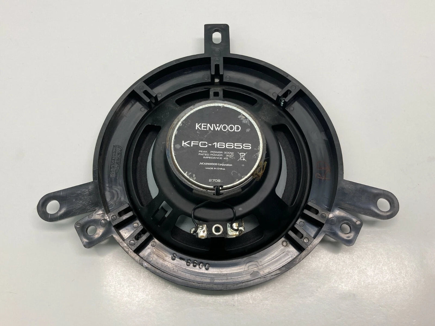 2007 NISSAN VERSA REAR LEFT DOOR AUDIO SPEAKER KENWOOD OEM FACTORY KFC-1665S