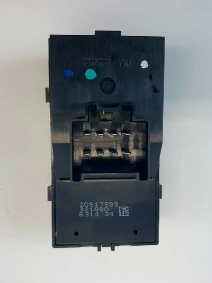2010-2017 CHEVROLET EQUINOX FRONT LEFT MASTER POWER WINDOW SWITCH 20917599 OEM