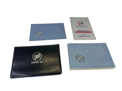 2003 BUICK RENDEZVOUS OWNERS MANUAL WARRANTY ASSISTANCE GUIDE BOOK W/ CASE