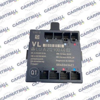 2010-2014 MERCEDES E350 E550 W212 FRONT LEFT DOOR CONTROL MODULE A2129004402 OEM
