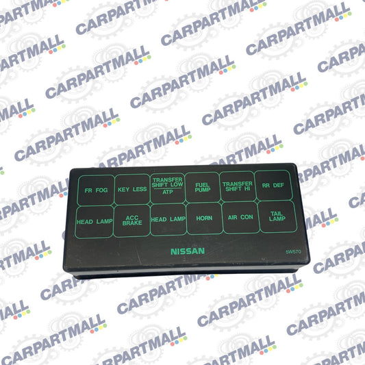 2002 Nissan Pathfinder 3.5L V6 Fuse Box Relay Box Cover Trim Panel OEM