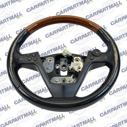 2004 04 CADILLAC CTS STEERING WHEEL ASSY W/ SWITCHES LEATHER WOOD TRIM 25766590