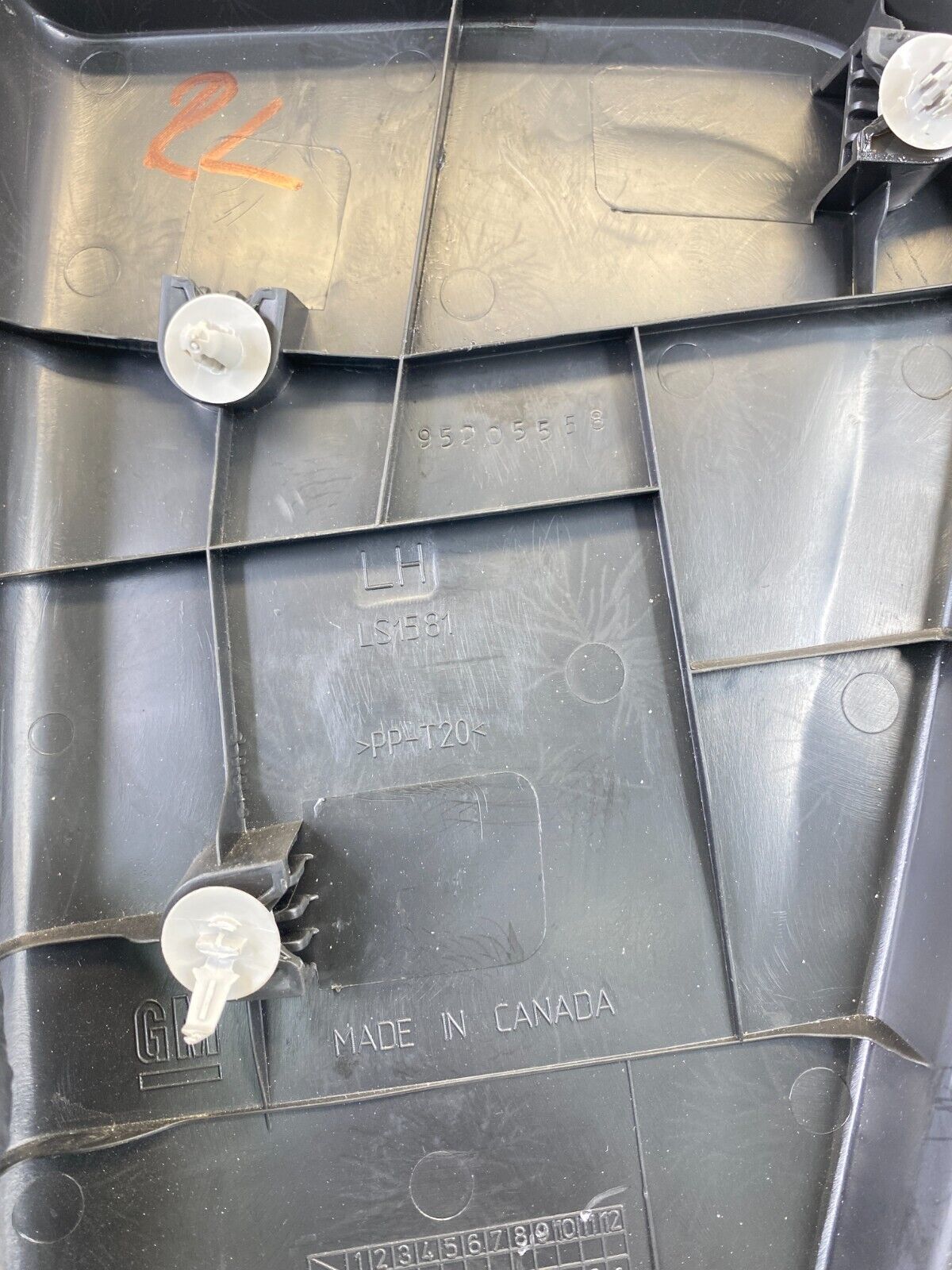 12-20 Chevrolet Sonic Rear Left Side Interior Door Handle Trim Cover 95205558