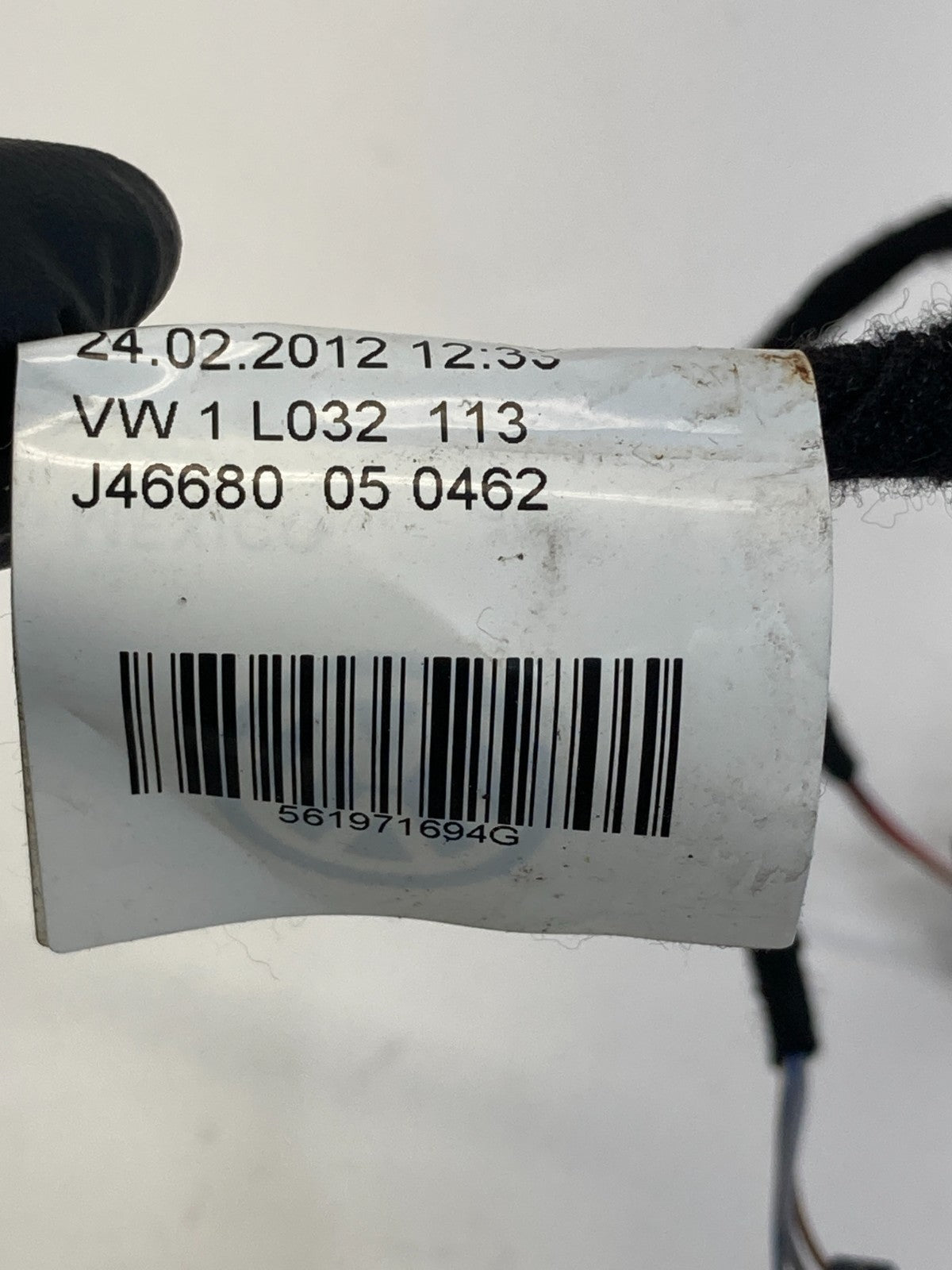 12-15 VW Volkswagen Passat Rear Right Side Door Harness Wire Wiring 561971694G