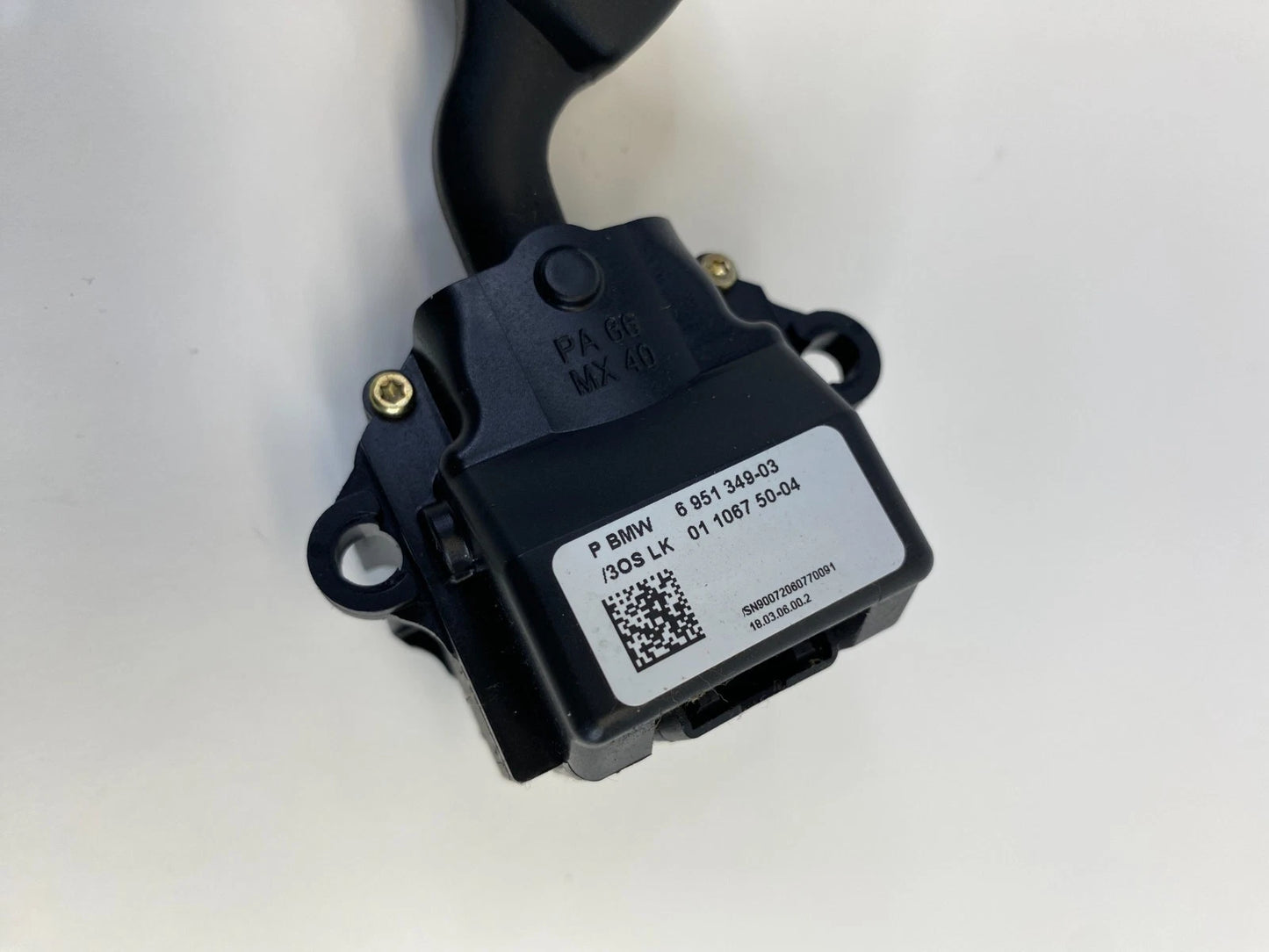 06 07 BMW 530XI STEERING COLUMN TURN SIGNAL SWITCH STALK LEVER CHECK 6951349 OEM