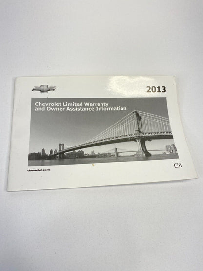 2013 13 Chevrolet Chevy Malibu LS Owner's Manual Guide Book Warranty Information