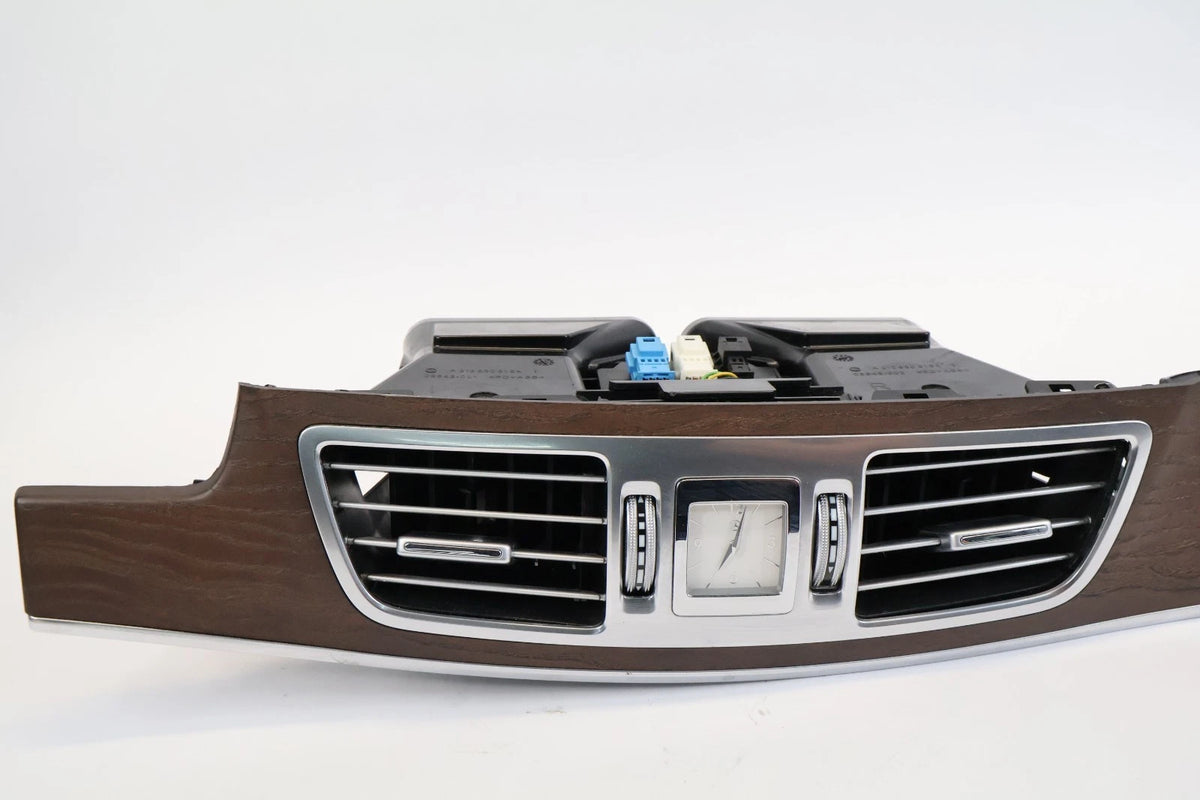 2013-2016 MERCEDES-BENZ E350 FRONT DASH AIR VENT GRILLES CLOCK BEZEL A2126803093
