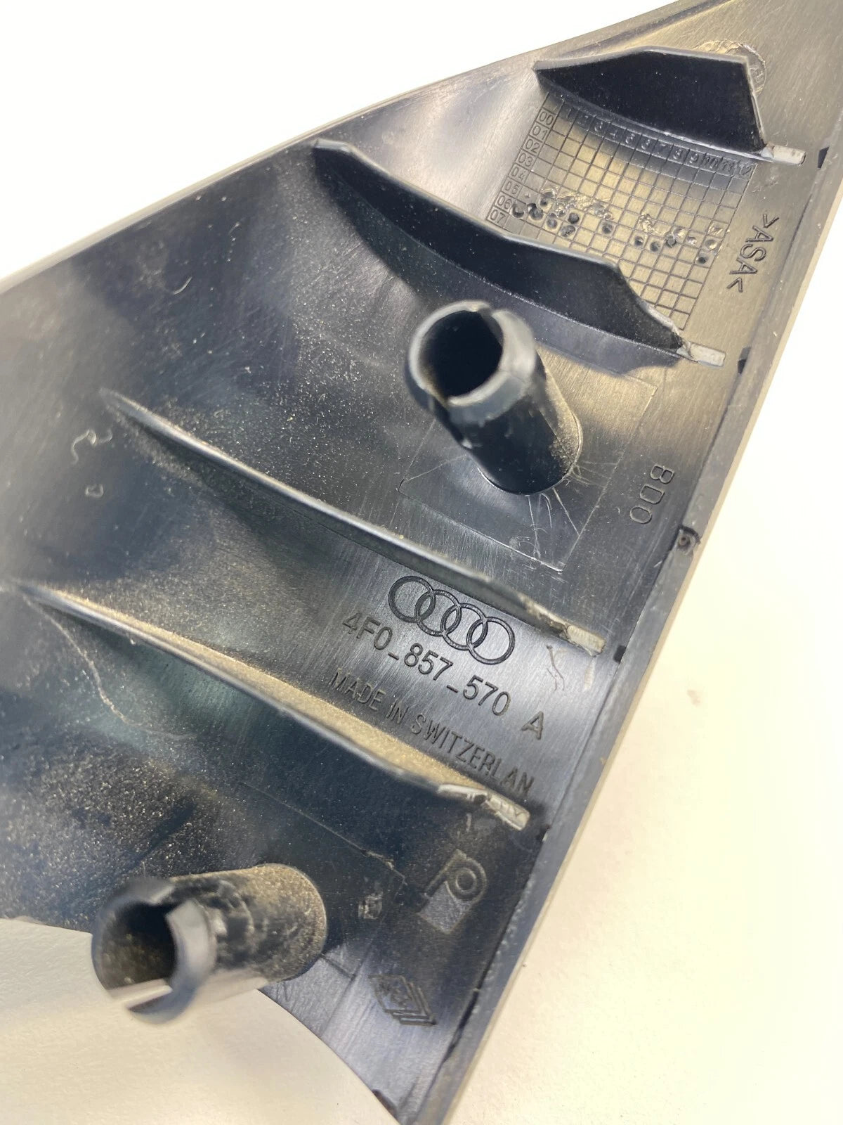 05-11 AUDI A6 QUATTRO REAR RIGHT DOOR INNER CORNER COVER TRIM PANEL GARNISH OEM