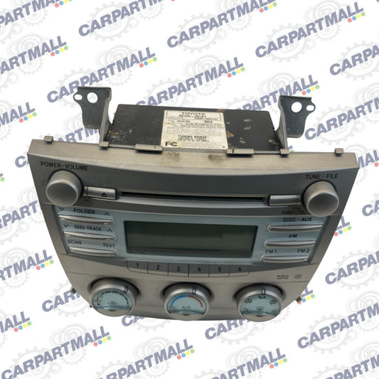 07-09 Toyota Camry Radio AM/FM CD Player Receiver AC Climate Control 86120-06181