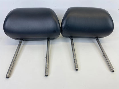 2001-2005 VW JETTA GOLF FRONT LH & RH SET HEADREST HEAD REST LEATHER BLACK OEM