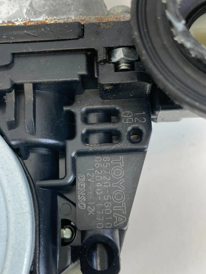 2004-2009 TOYOTA PRIUS FRONT LEFT DRIVER WINDOW REGULATOR MOTOR OEM 85720-58010