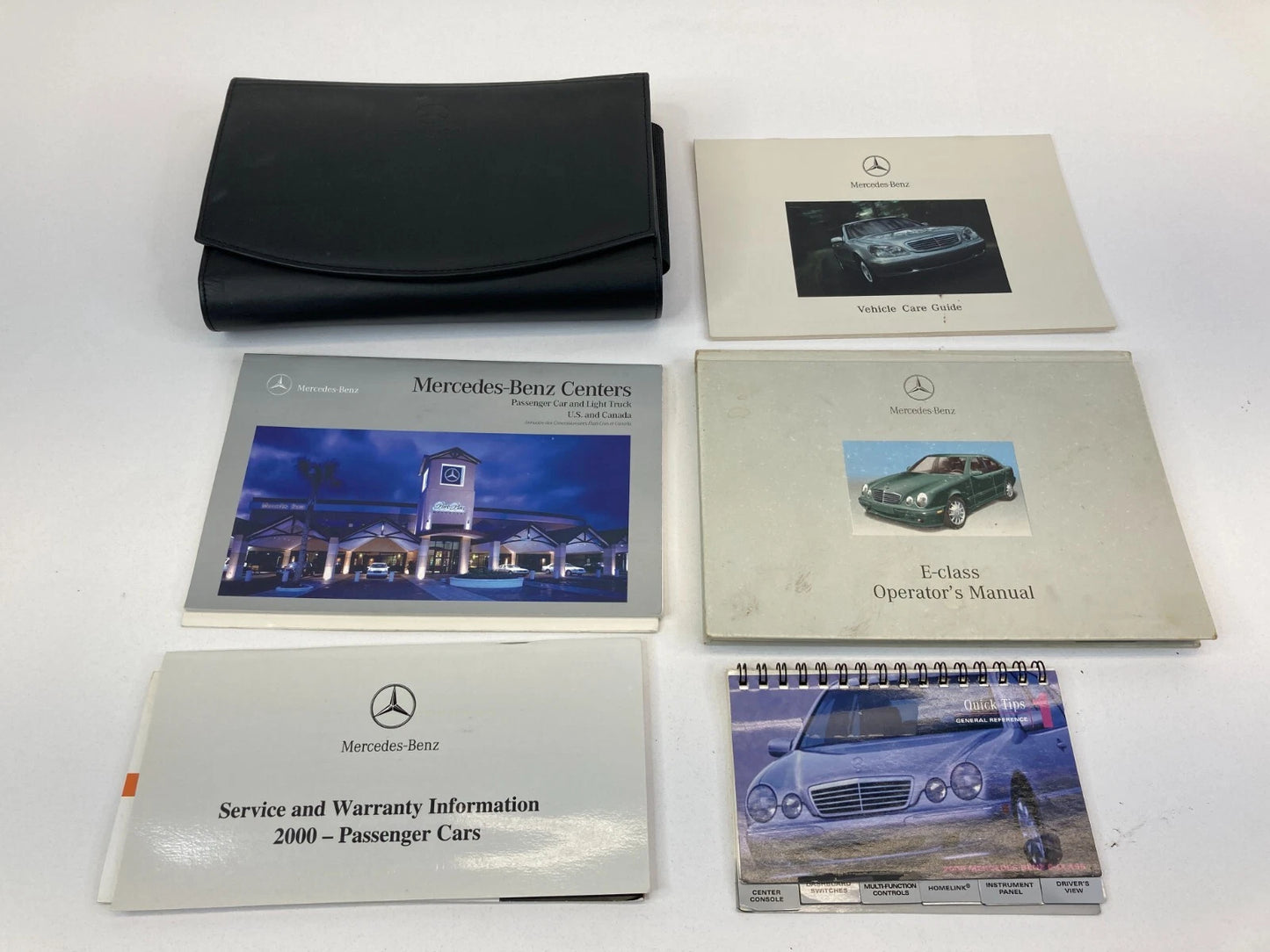 2000 MERCEDES-BENZ E-CLASS OWNERS MANUAL CONSUMER INFO WARRANTY BOOK W/ CASE OEM