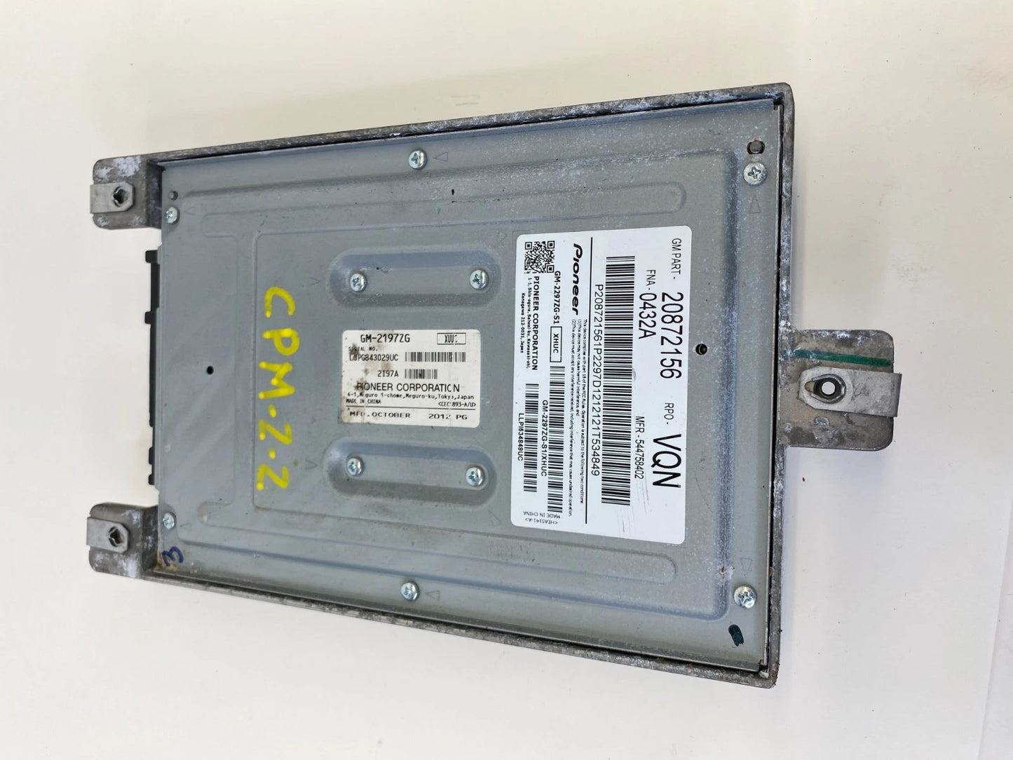 2010-2017 CHEVROLET EQUINOX PIONEER AUDIO SOUND SYSTEM AMPLIFIER 20872156 OEM