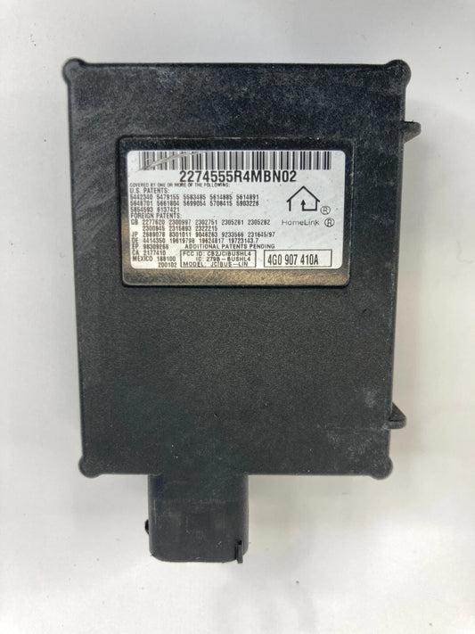 2013-2016 AUDI A4 QUATTRO GARAGE DOOR OPENER TRANSMITER CONTROL MODULE 4G0907410