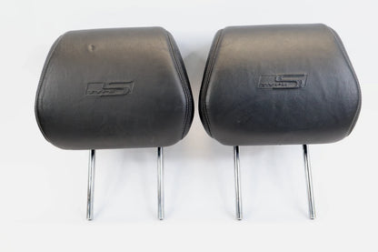 2007 2008 ACURA TL TYPE-S FRONT HEADREST PAIR LEFT RIGHT BLACK LEATHER OEM
