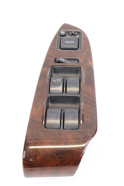 03-05 HONDA PILOT FRONT LEFT DRIVER MASTER DOOR WINDOW SWITCH CONTROL WOOD OEM