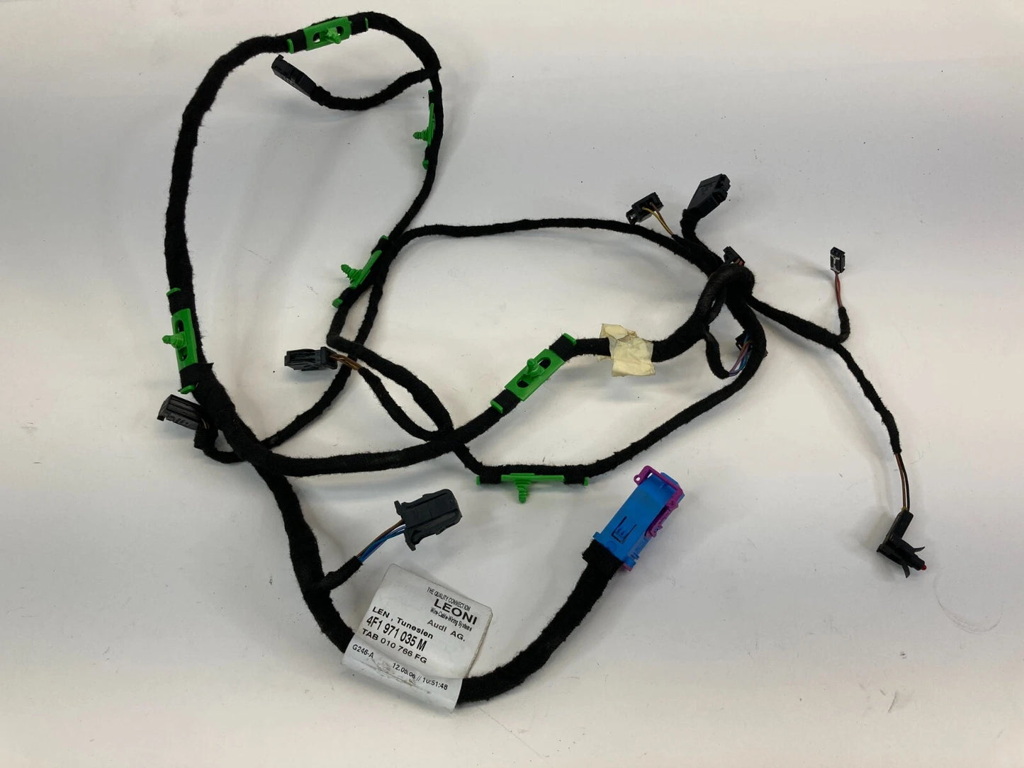 2005-2011 AUDI A6 QUATTRO FRONT LEFT SIDE DOOR WIRING WIRE HARNESS 4F1971035M