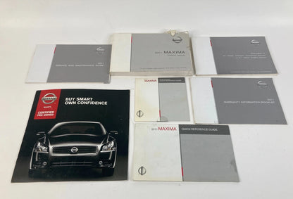 2011 NISSAN MAXIMA OWNERS MANUAL WARRANTY INFORMATION GUIDE BOOK SET OEM