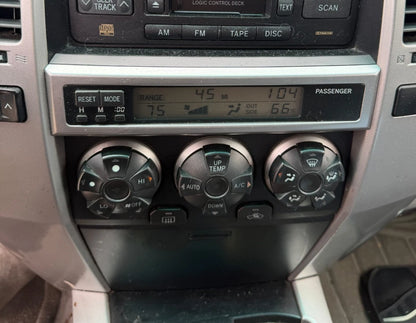 03-05 TOYOTA 4RUNNER SR5 DASH DUAL CLIMATE CONTROL SWITCH AC HEATER DISPLAY OEM