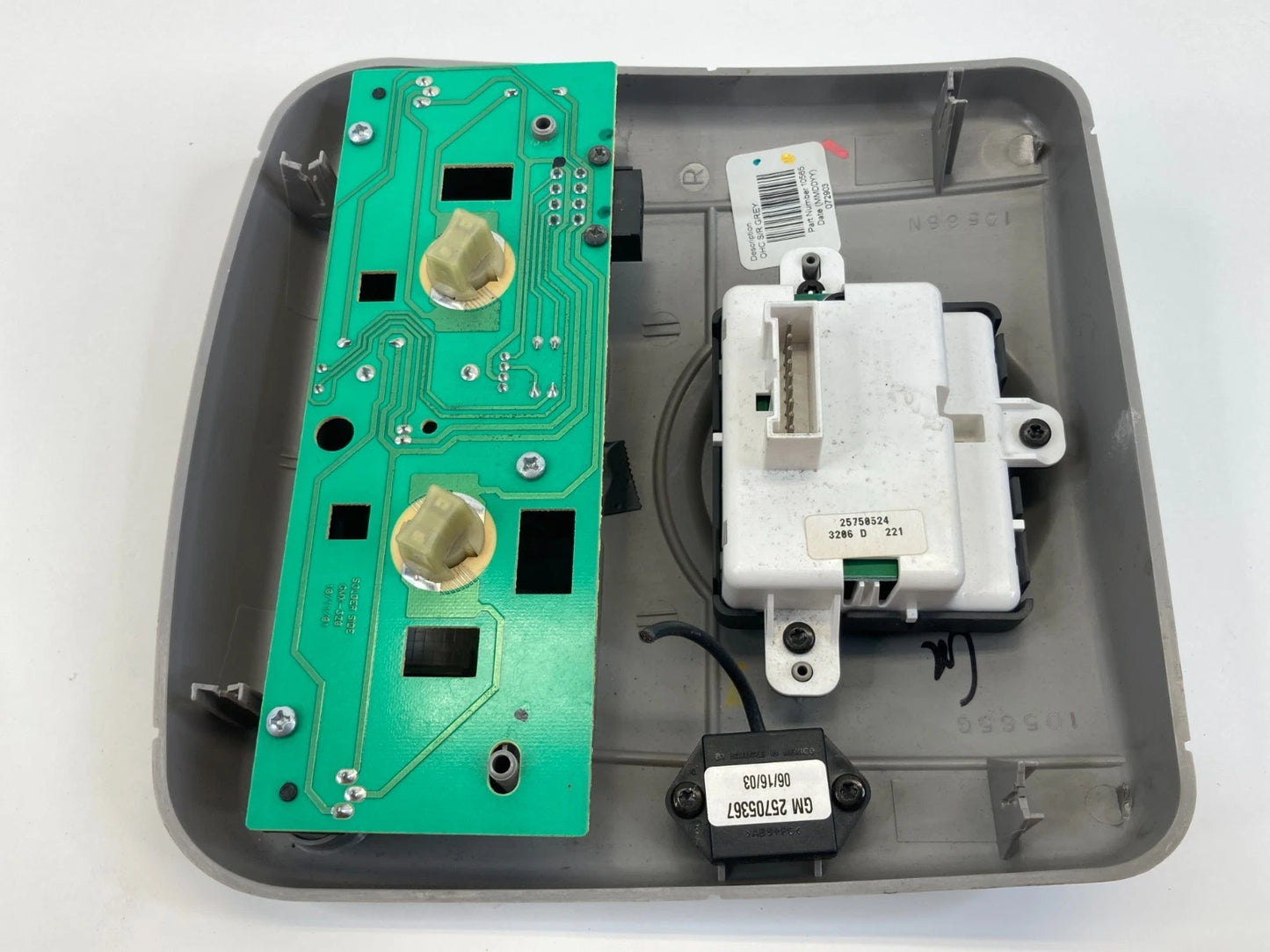 2004-2007 CADILLAC CTS OVERHEAD CONSOLE DOME MAP LIGHT LAMP W/ SUNROOF SWITCH